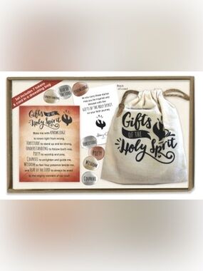Gifts of the Holy Spirit Pocket Stones in Pouch